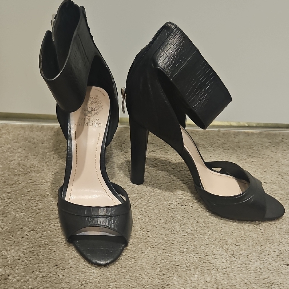 Black High Heel Sandals